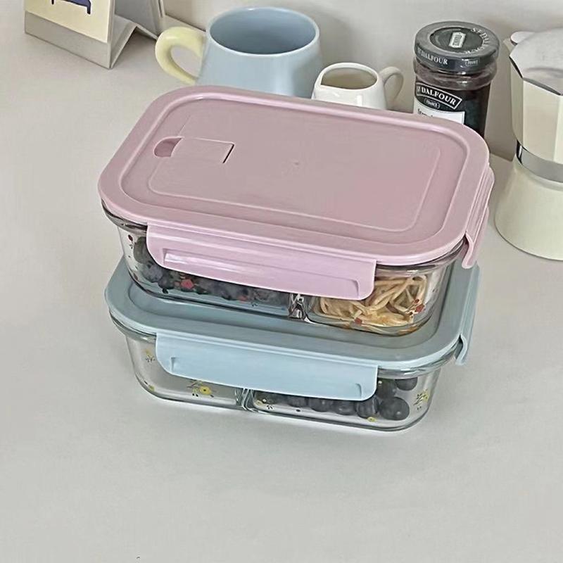 Kawayi Glass Fresh-Keeping Box Heat-Resistant Microwave Oven Bento Fridge Special Sealed Bowl Food Storage Containers