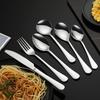 304 Stainless Steel Knife and Fork Spoon Thickened Tableware Dessert Round Spoon Pointed Spoon Western Food Steak Knife and Fork