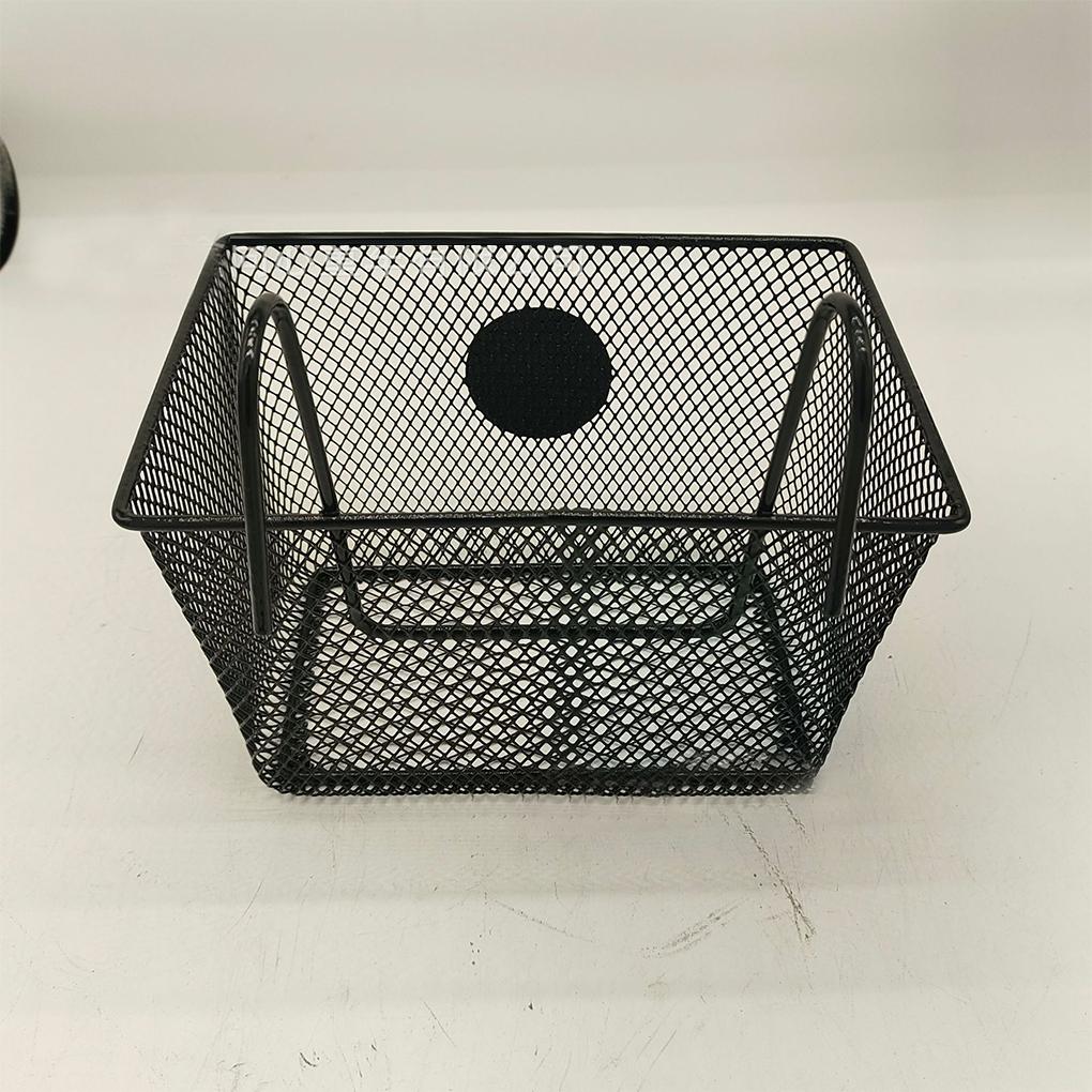 Large Capacity Metal Bike Basket Front Handlebar Shopping Storage E-Bike Basket Bike Baskets Rear Rack for Outdoor Shopping