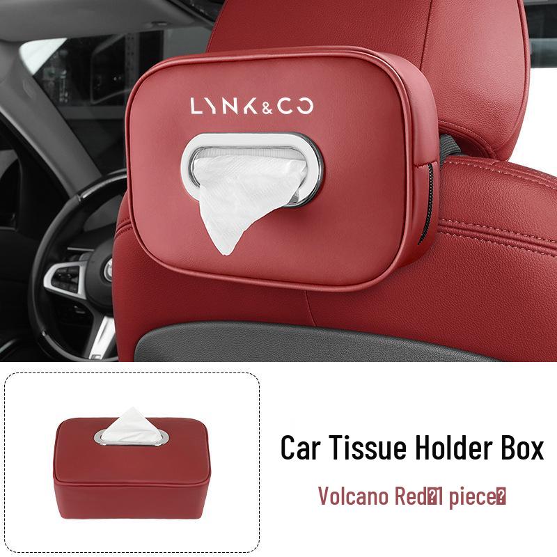 Lynk & Co Car Tissue Holder for Models 03/05/06/07/08/09/01 - Armrest Box Hanging Dispenser