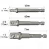 1/3Pcs Power Tools Chrome Vanadium Steel Socket Adapter Seth EX Shank To 1/4 "3/8" 1/2 "Extension Drill Bits Hex Bit Set