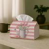 A Single Piece of Contemporary Romantic Tissue Holder Designed for Dining Napkins, Featuring a Tulip Watering Can Style, Suitable for Living Room Tabl
