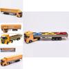 Stunning 150 Scale Diecast Alloy Transporter Truck For Kids Open-top Kdw Model