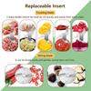 Gemüsezerkleinerer, 4-in-1-Handgerät, kabellos, elektrisch, Lebensmittelzerkleinerer-Set mit USB-Stromversorgung für Knoblauch, Chili, Zwiebeln, Sellerie, Ingwer, Fleisch