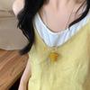 Crystal Grape Shape Necklace Colorful Long Style Adjustable Drawstring Sweater Chain for Women Casual Party Office Wear Jewelry