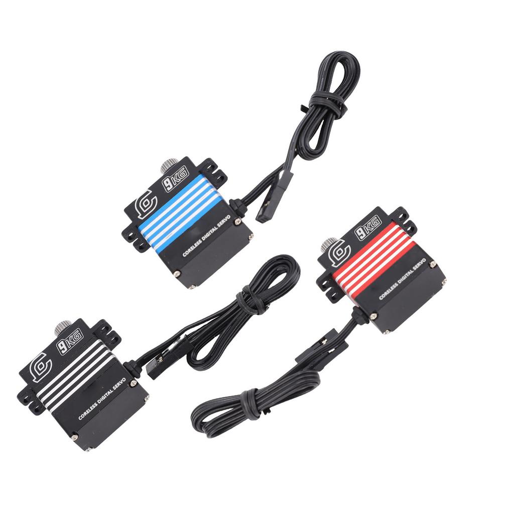 9KG RC Digital Micro Servo with Arm IP66 Water Proof Metal Servo Replacement for SCX10 III 1/18 Craw