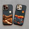 Künstlerische Bergansicht Illustrationen Silikon Handyhülle Für iPhone 16 15 14 Pro Max Plus 13 12 11 Pro Max XR XS X 7 8 SE2 Hülle