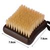 Useful Wooden Bath Brush Pig Mane Soft Hair Back Rubbing Body Exfoliating Brush Square Shape Massage Shower Brush Cleaning Tools