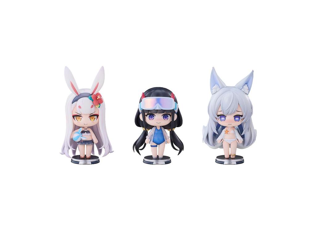 HanaBee Summer Swimsuit Q Edition Figure ABS PVC Complete Figure Set of 3 "Azur Lane" Vol.1 & Pre-painted