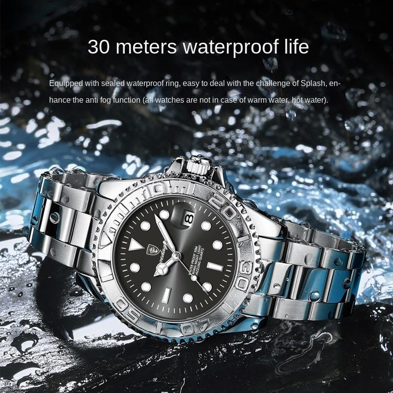 Top Brand New Waterproof Luminous Men's Watch Fashion Elegant Quartz Watch