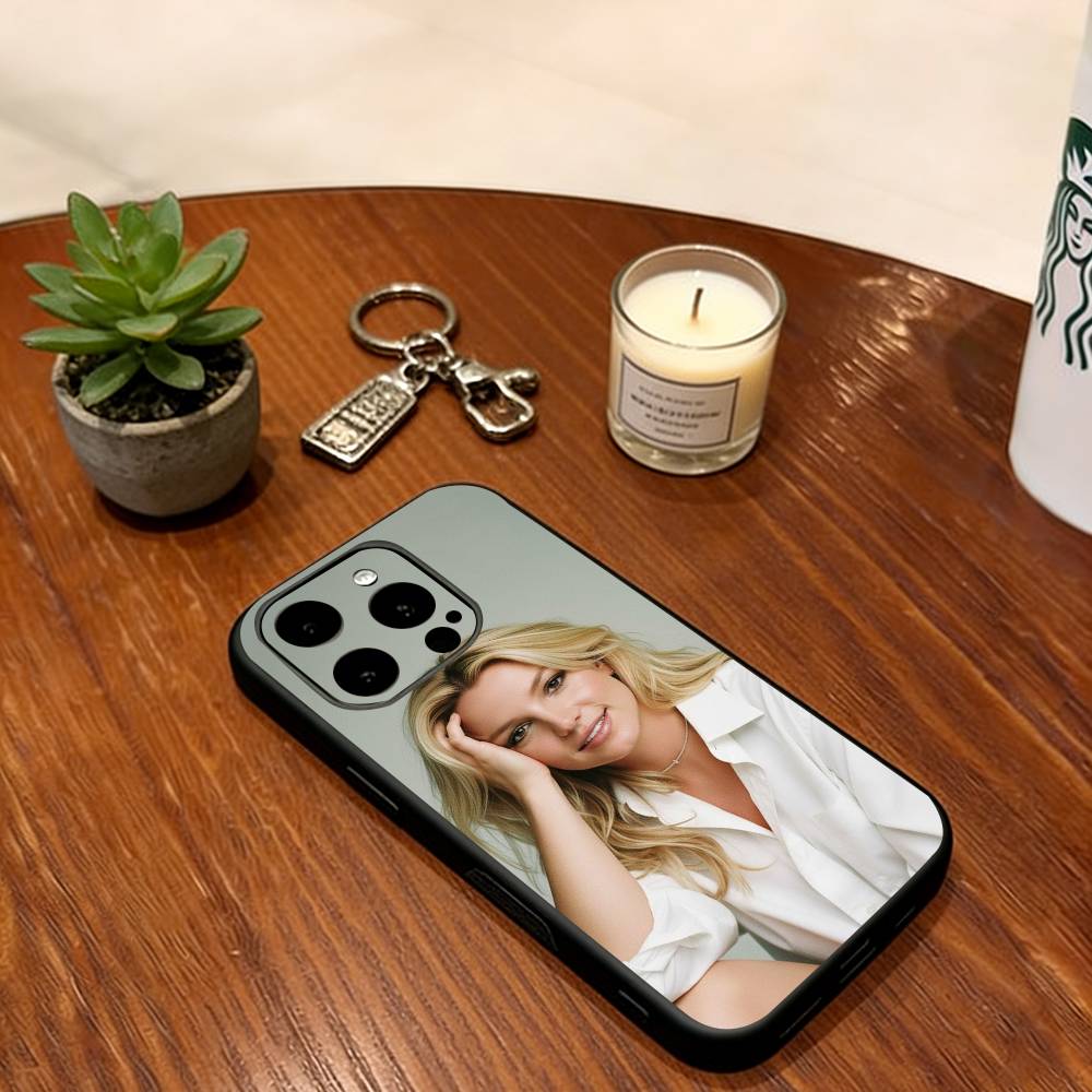 Britney Spears Phone Case Soft Silicone black For IPhone 17 16 15 14 13 12 11 X XR Plus Pro Max Plus