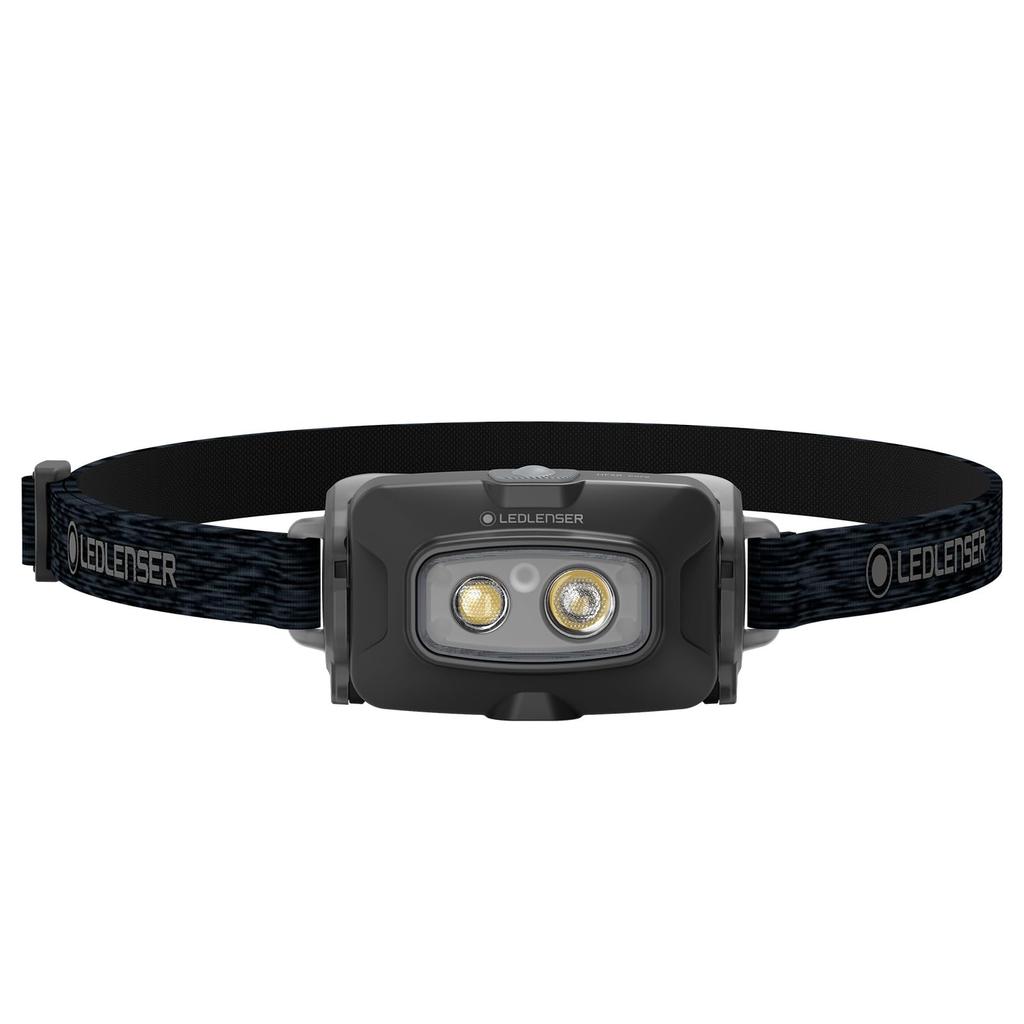 Ledlenser LED HF4R Core Maximum IP68 Red For Mountain 502790 Headlight, Rechargeable, Black, 500lm, Bright, Waterproof, Small, 72g, Lightweight,