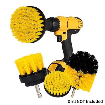 1/3 Pack Drill Brush Electric Scrubber Cleaning Brush Set Universal Drill Brush Set for Grout, Floor, Tub, Shower, Tile, Bathroom and Kitchen Surfaces