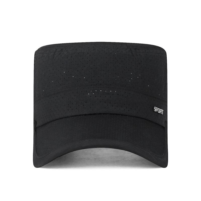 Summer Breathable Metal Flat Cap Outdoor Sports Sunshade Quick-Drying Cap