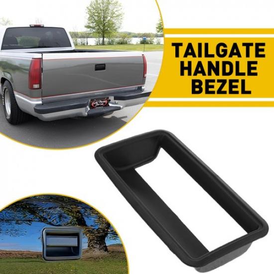 For 88-00 GMC Chevy Chevrolet Tailgate Handle Bezel Trim Rear Gate Cover Black K