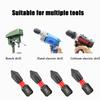 25mm Tungsten Steel Strong Magnetic Electric Screwdriver Anti Slip Electric Screwdriver Set with Hexagonal Handle Hand Drill