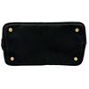 PRADA Canapa Handbag black Women 2-way triangle logo used