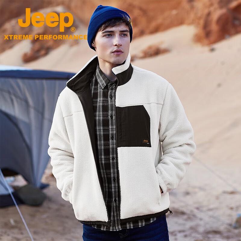 Jeep Men's Reversible Fleece-Lined Outdoor Jacket