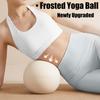 1 Matte Fitness Pilates Yoga Ball, 7.87 Inch Indoor Home Stability Trainer, Soft Workout Hip Thrust Ball, Balance Enhancing Exercise Ball