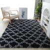 Shaggy Tie-Dye Area Rug Water Ripple Geometric Super Soft Fluffy Plush Modern Non-slip Washable Living Room Bedroom Kids Room Floor Carpet