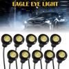 10X Eagle Lamps Eye LED Fog DRL Running Daytime Car Tail Light Backup 12V White