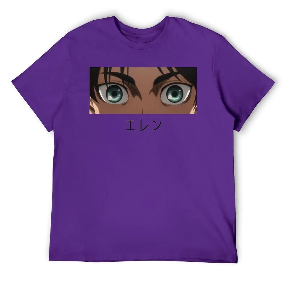 Eren Eyes Titan Classic Tees Graphic Vintage T-shirt Crewneck  Sports  Funny Fitness Eur Size