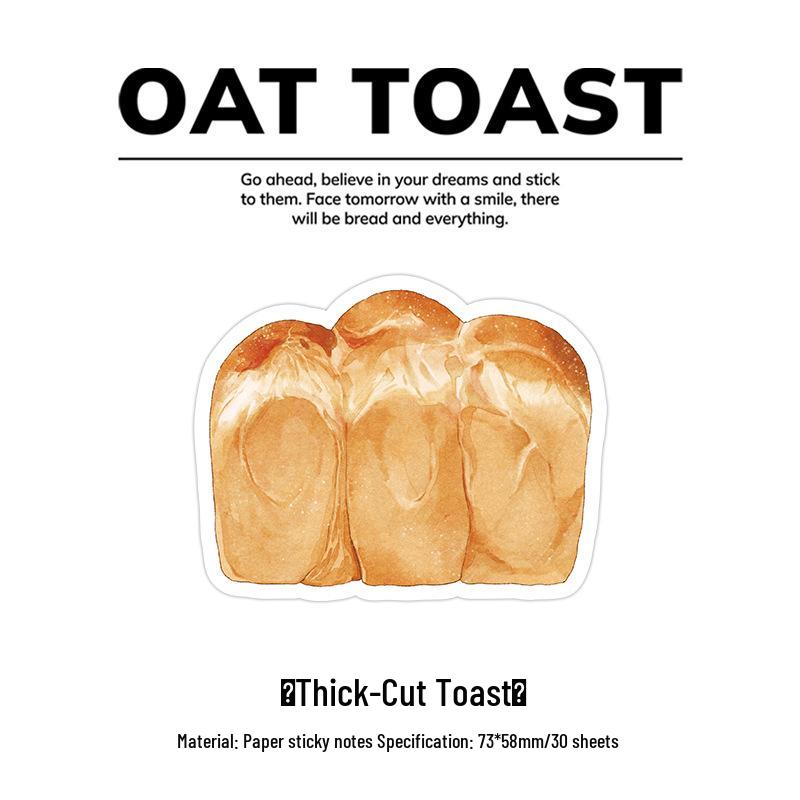 Infeel.Me Bread Toast Sticky Notes - Good Weather Series Memo Paper