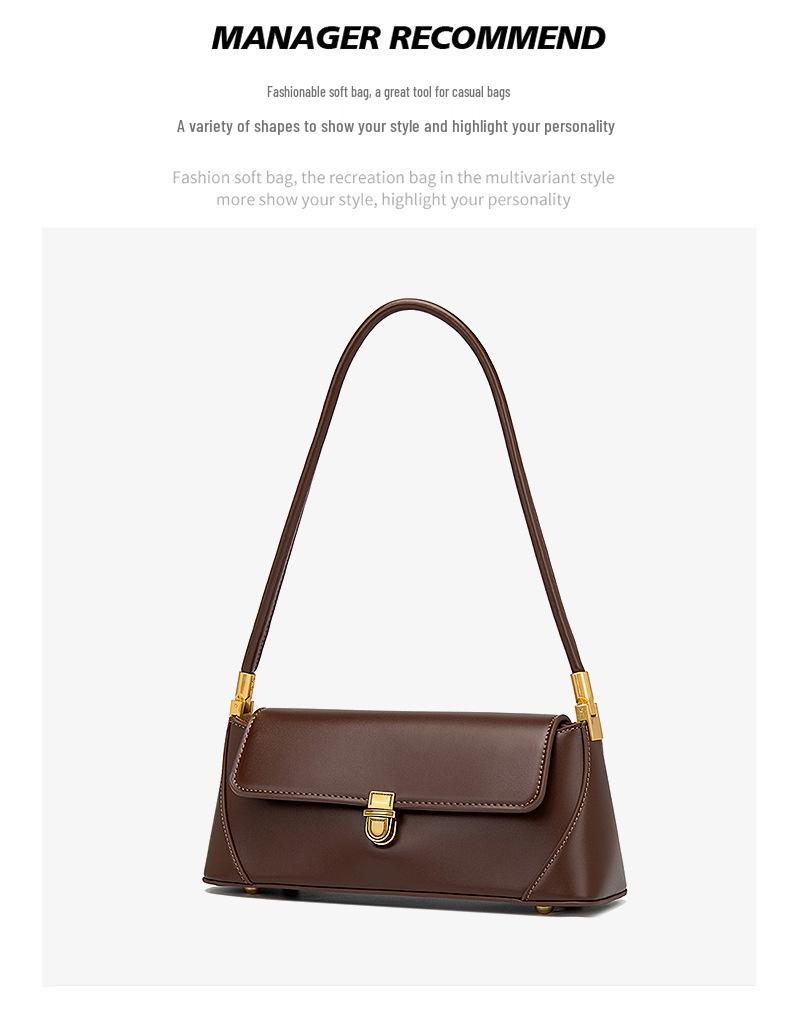 2025 Trendy Women's French Retro Baguette Shoulder Bag