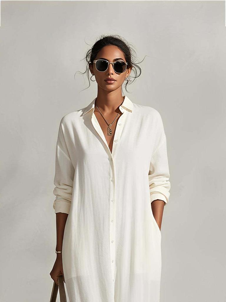 2026 Women's Fashion Casual Long Sleeve Cardigan and Skirt Dress