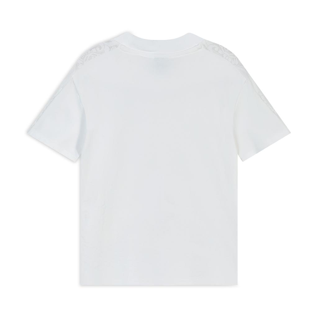Puma Lace Panel Short Sleeve T7 Sports T-Shirt Women tops 638462-02