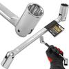 JCB Socket Wrench 17-19mm Double-ended Cr-V Steel 12-point