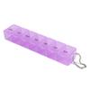 7-Day Portable Pill Organizer | Weekly Medicine Box with Keychain | Travel Medication Dispenser for Vitamins & Supplements | Pocket-Sized Pill Case
