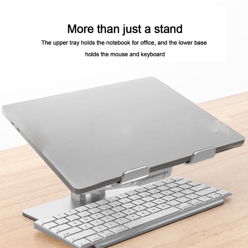 Folding Laptop Stand Aluminum Height Adjustable Notebook Cooling Holder Foldable Bracket for All 7-17in Tablets PC