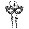 Temperament Rhinestones Jewelry Masquerade Half Face Eye Masks with Adjust Strap