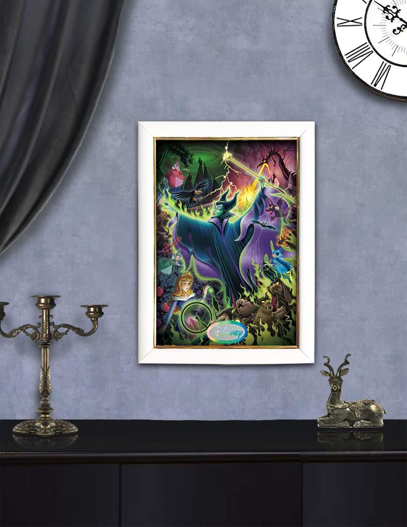 jigsaw The Cursed Gift Gyutto Pure White 500-piece puzzle, Disney (Sleeping Beauty), Series, (25x36cm)
