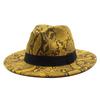 British Style Hat 9.5Cm Large Edge Woolen Top Hat Men'S And Women'S Warm Fringed Jazz Hat