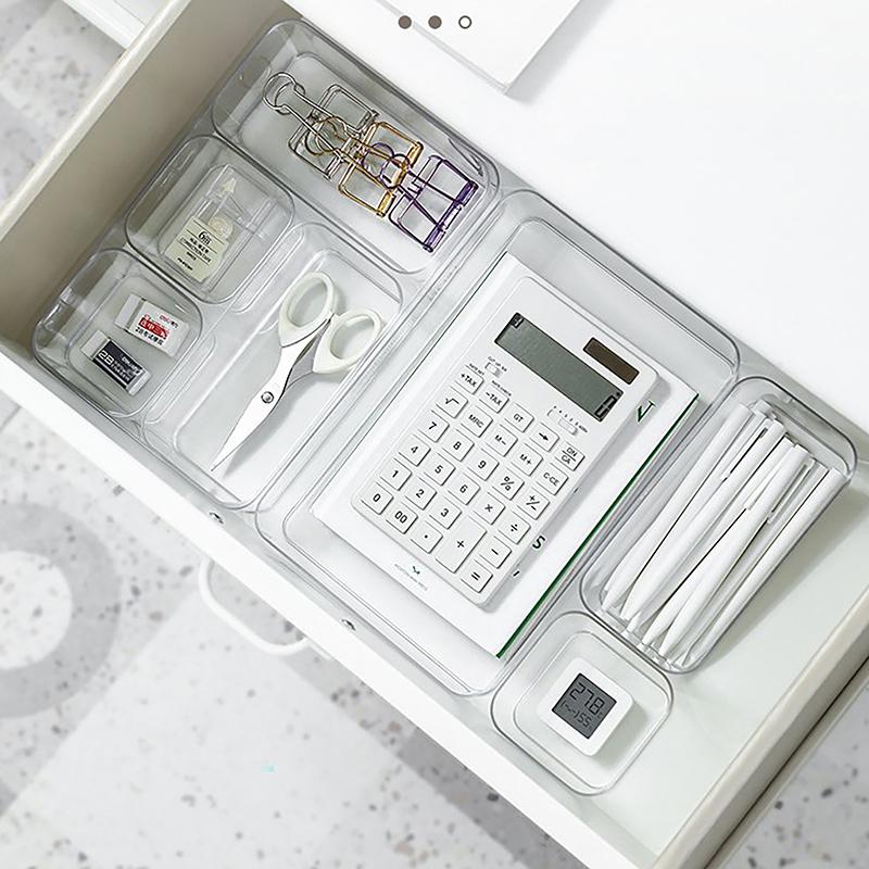Organizator Sertar Transparent Separator Sertar Cutie Depozitare Organizator Baie Machiaj Organizator Veselă Bucătărie Cutii