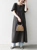 Ships Any Mini Soccer Square Neck Flared Dress 724520099 One Size (Machine Washable) Brown,