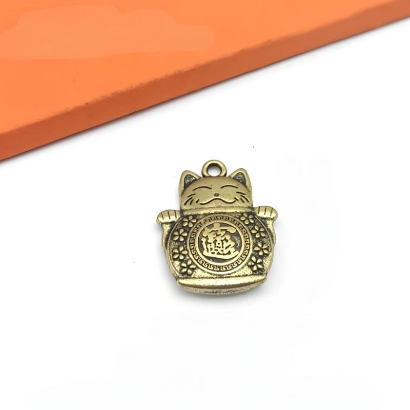Znamení Zvěrokruhu Kůň Pět Císařů Peníze Přívěsek Klíčenka Šťastná Kočka Čínské Feng Shui Mince Kroužek na Klíče Přinést Bohatství Štěstí