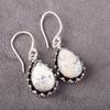 Natural Dendritic Opal Gemstone 925 Sterling Silver Jewelry Dangle Earrings1.41" EE-97-24