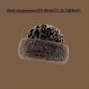 Winter Leopard Print Warm Plush Pullover Cap Women Retro Thickened Cold Ear Protection Dome Bucket Hats