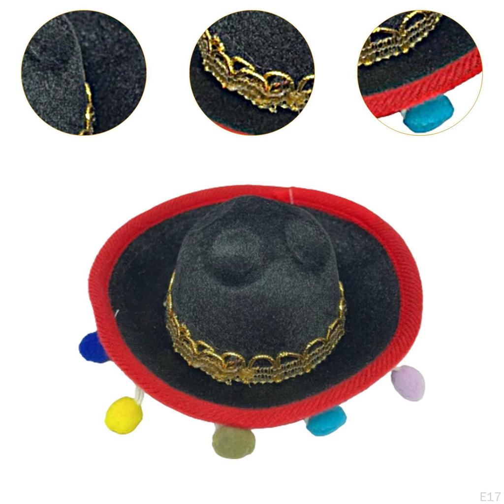 Colorful Fiesta Hat Headband for Spooky Celebrations