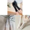 White Lace Mesh Ankle Socks For Women With Breathable Design For Summer And Spring Wear