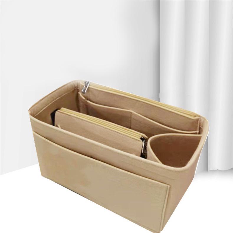 Women's Large Capacity Felt Makeup Bag – Multifunctional High-End Cosmetics Storage Pouch