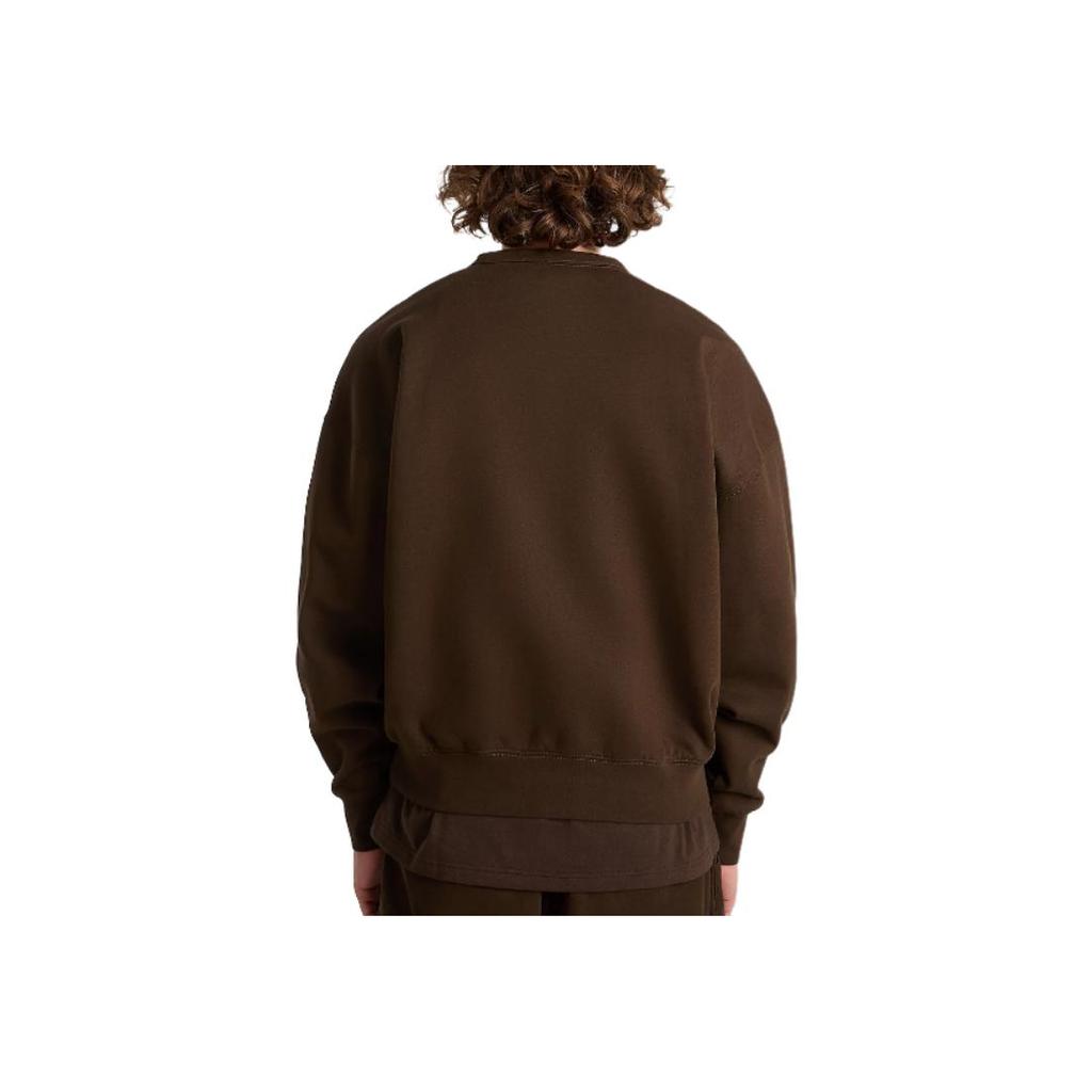 Vans Crew Neck Logo Long Sleeve Sweatshirt Men sweatshirt Brown VN000GBW3N1