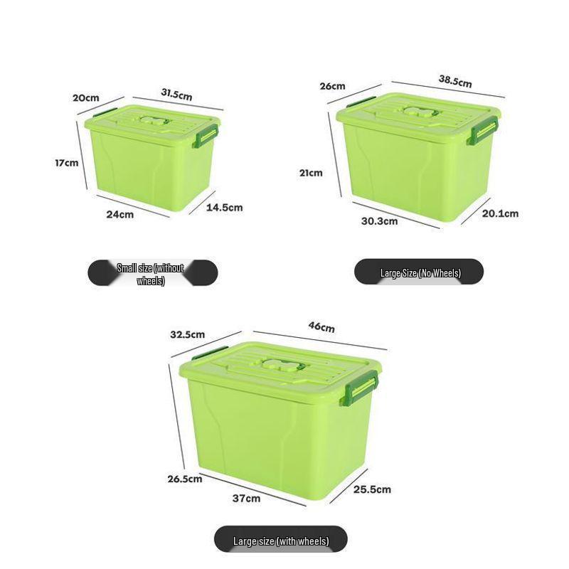 Extra-Large Transparent Plastic Storage Box for Car, Home, or Dorm - Multi-functional Toy Organizer
