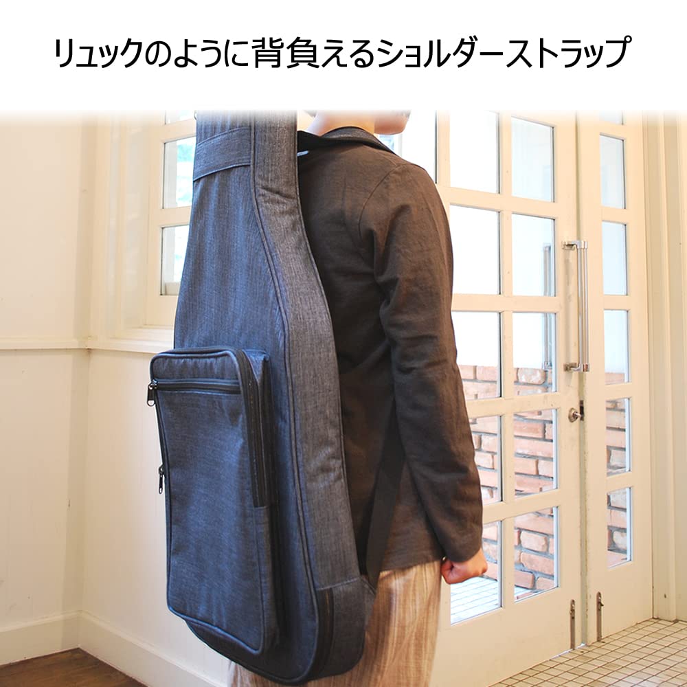 TOUGH-TX Tufftix Gig Bag for Acoustic Guitar with YKK TOUGH ZIPPER, TX-AG1/BK