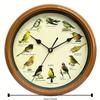 Round Wall Clock Minimalist Wall Hanging Clock Housewarming Gift Birdsong Alarm Clock  Office