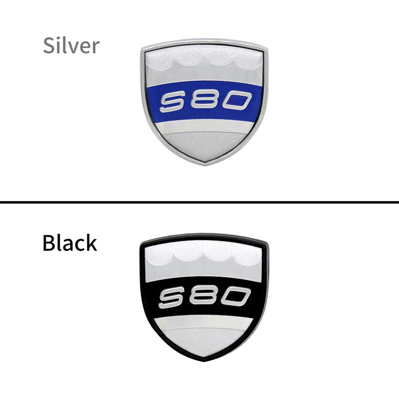3D Metal Chrome Car Fender Sticker Side Emblem Badge For Volvo V40 V60 S90 V90 S60 S80 XC60 XC40 S80L Logo Auto Accessories
