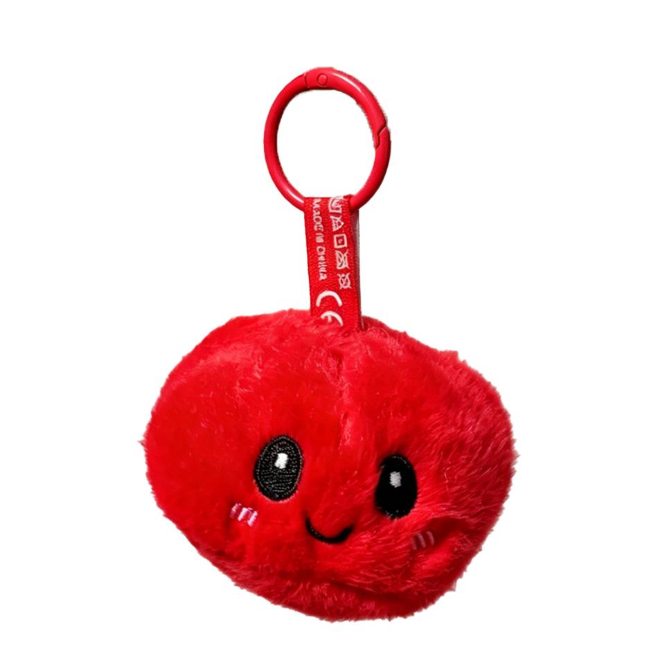 Treasuringu  Cute Steamed Bun Shaped Keychain 7-Color Baozi Plushie Bag Food Doll Birthday Gifts